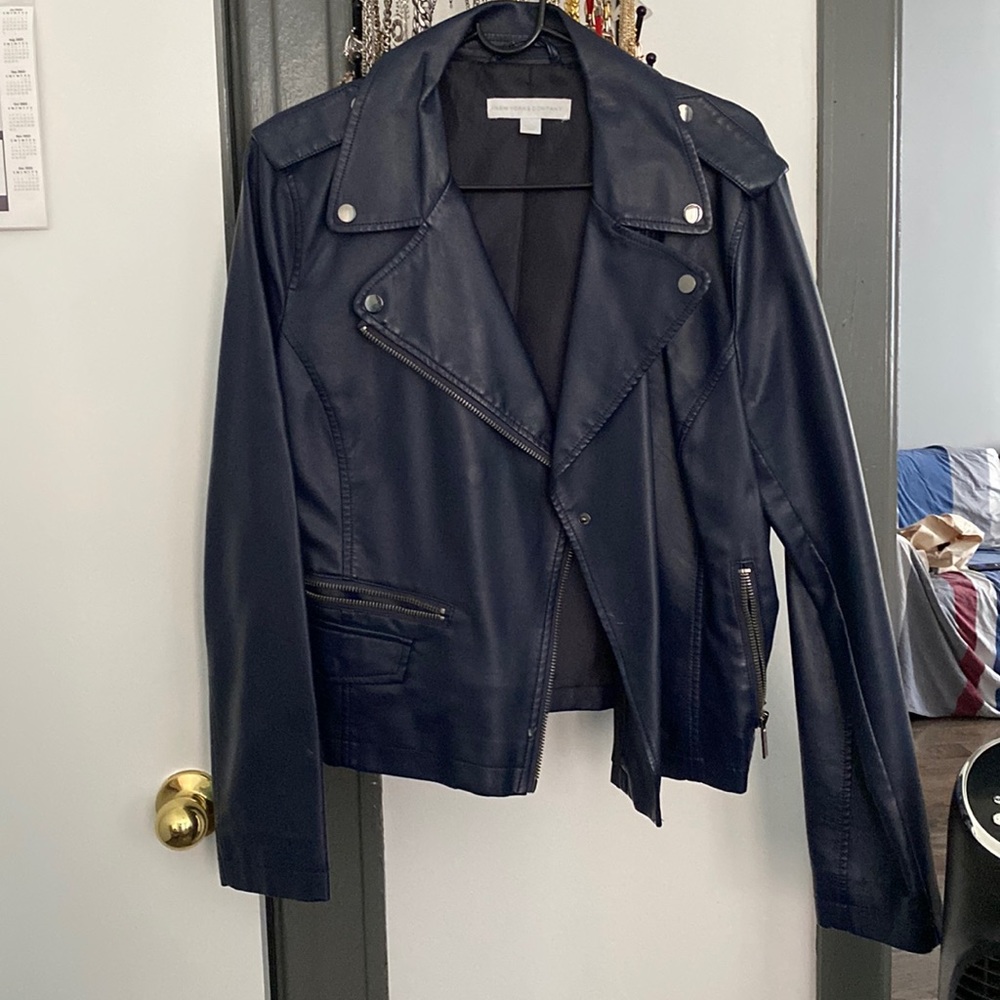 Navy jacket it will super cute with jeans , white pants and black leggin…